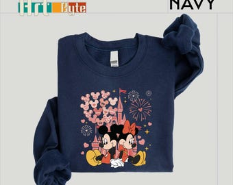 Mickey and Minnie Valentines Sweatshirt, Disney Sweatshirt, Disney Valentines Day Shirt, Mickey Minnie Valentine Shirt, Valentines Day Shirt
