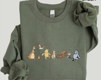 Winnie The Pooh Sweatshirt, Pooh And Friends Shirt, Disney Shirt, Pooh Shirt, Pooh Bear And Co Shirt, Tigger Eeyore Piglet Sweatshirt