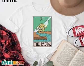 The Pasta Tarot Card Shirt, Pasta Shirt, Italian Food Lover Shirt, Spaghetti Lover Gifts, Pasta Gifts, Spaghetti Sweatshirt, Gift for Her