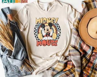 Mickey Mouse T-Shirt, Disney Mickey 1928 Tee, Disneyworld Shirts, Mickey Shirt, Disney Trip Shirt, Checkered Mickey Shirt, Gift for Him