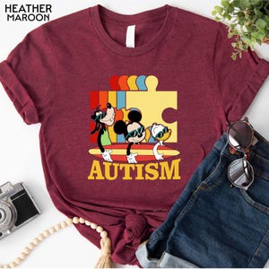 Disney Mickey Autism Awareness Shirt, Mickey and Minnie Autism Awareness Shirt, Disney Puzzle Piece Shirt, Mickey Mouse Autism Support Shirt
