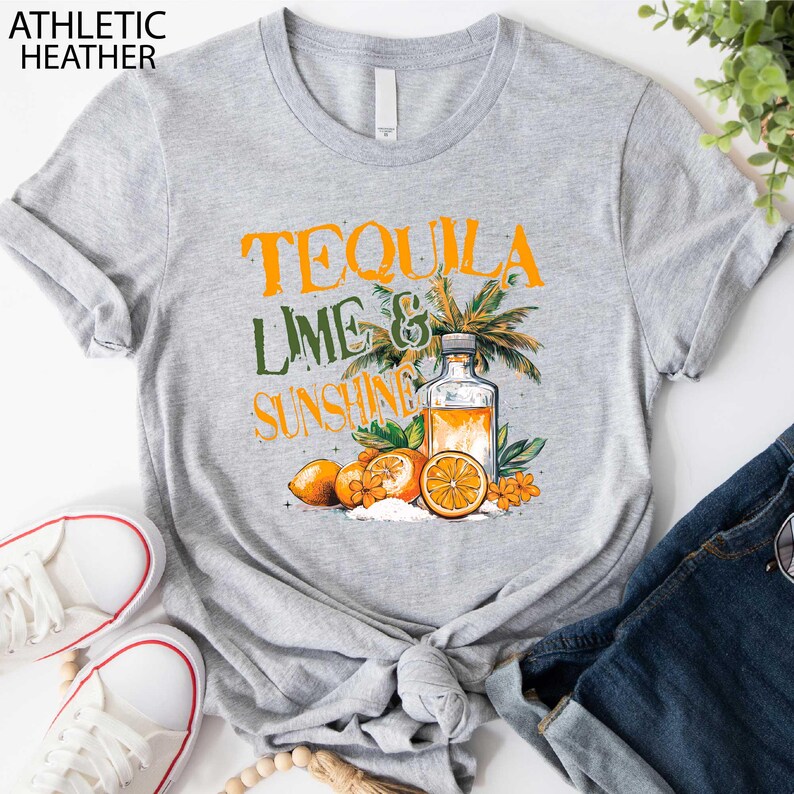 a t - shirt that says tequila lime and sunshine
