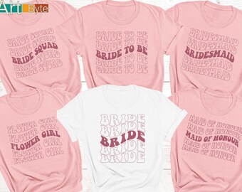 Bride Shirt, Bride Squad Shirt, Bridesmaid Shirt, Bachelorette Squad Shirts, Bachelorette Shirt, Bachelorette Party Shirt, Girls Trip Favors