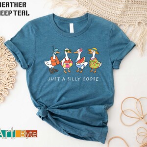 Just a Silly Goose Summer T-Shirt, Silly Goose Shirt, Goose Shirt, Beach Shirt, Summer Vibes Tee, Holiday Shirt, Vacation Shirt,Hello Summer