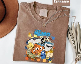 Disney Finding Nemo Shirt, Nemo Disney Trip Shirt, Finding Nemo And Friends Checkered Shirt, Disneyland Trip T-Shirt