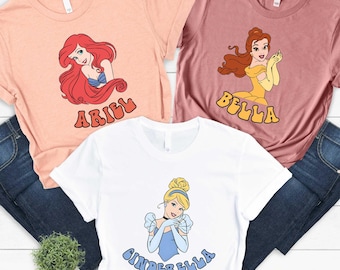 Disney Princess Shirt, Disney Shirts, Disneyworld Shirts, Cinderella Sweatshirt, Snow White Shirt, Rapunzel Shirt, Aurora Shirt, Moana Shirt