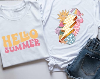 Hello Summer Shirt, Summer Shirt, Holiday Shirt, Beach Shirt, Summer Shirt, Vacation Shirt, Adventure Awaits Shirt, Travel Gifts Shirt