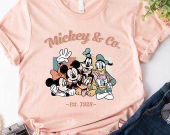 Mickey & Co est. 1928 Shirt, Mickey and Friends Shirt, Disneyworld Shirts, Disneyland Shirt, Disney Shirt, Disney Family Matching Sweatshirt