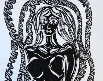 Woman, Original Print