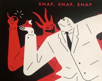 Cleon Peterson &quot;The Devil Made Me Do It&quot;, 2022, Signed Limited Edition Screen Print