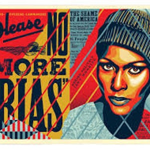 Shepard Fairey: No More Bias, Shepard Fairey Obey signed, numbered and dated limited edition lithograph image 1