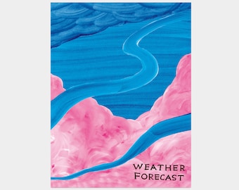 Weather Forecast, Original David Shrigley Lithograph Poster
