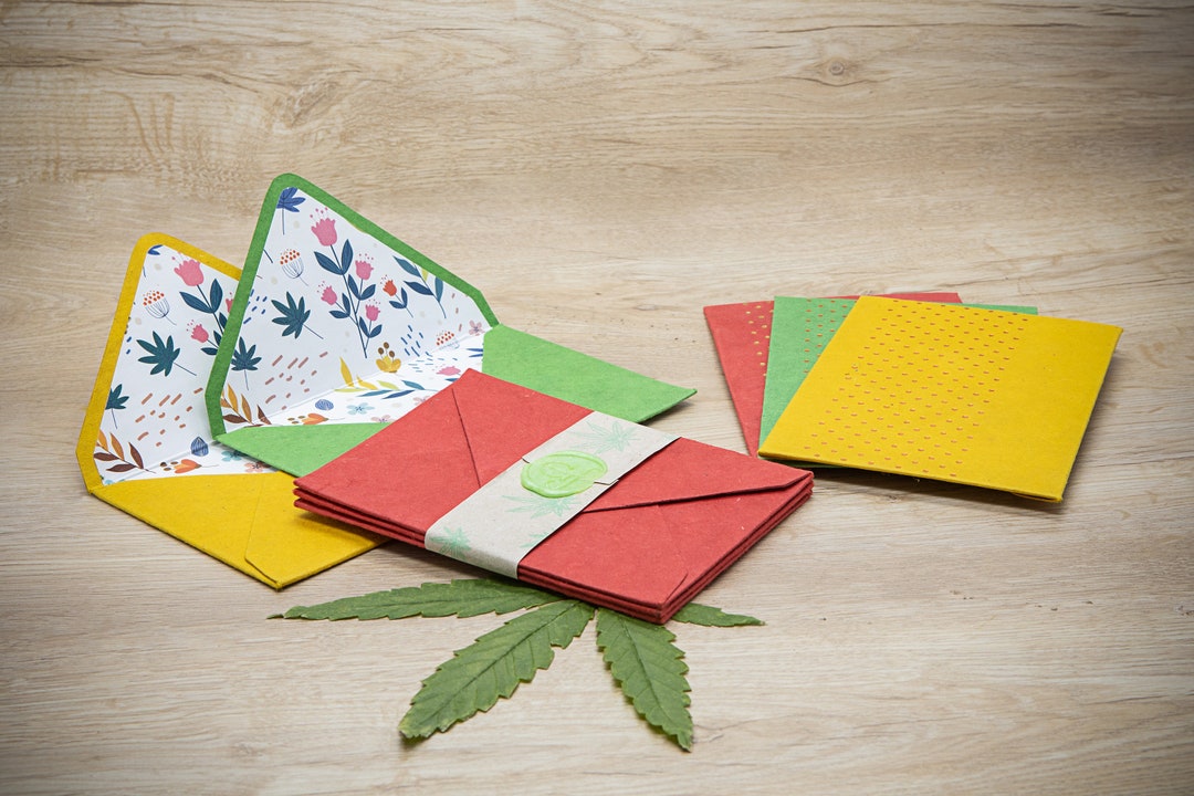 Hemp Paper Envelopes. Handmade Etsy