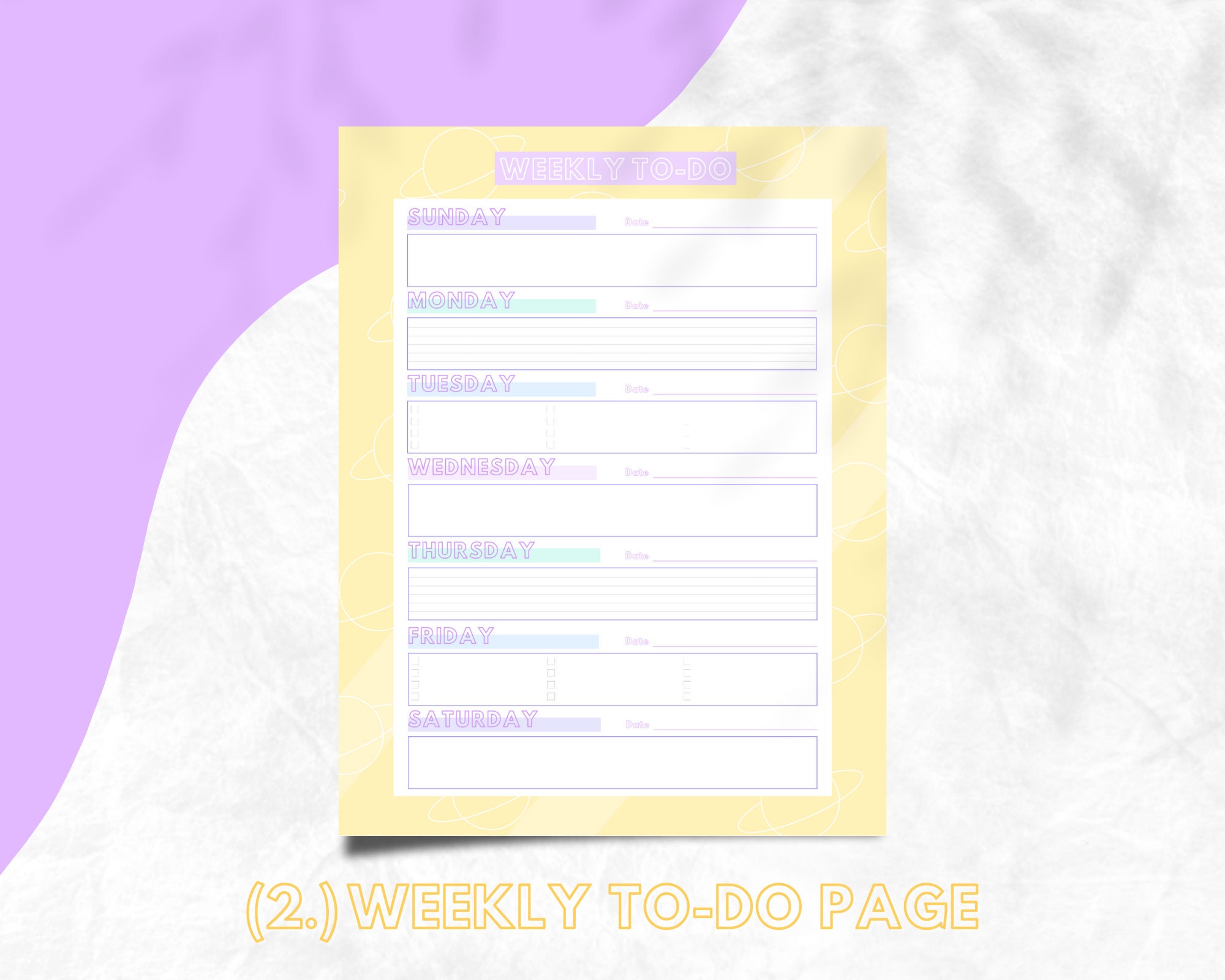 Canva Planner Printable Planner Pink Digital Planner Undated - Etsy