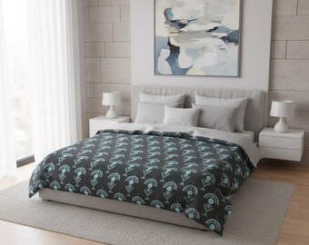 Art Deco Geometric Pattern Microfiber Duvet Cover | Modern Chic Elegant