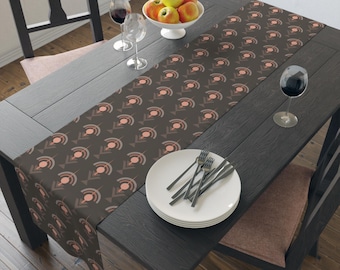 Art Deco Inspired Design, Colorful Retro Geometric , Kitchen Decor, Dining Table Accessory, Home Styling