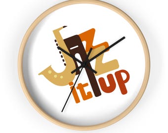 Jazz It Up Wall Clock: Funky Music Lover Decor
