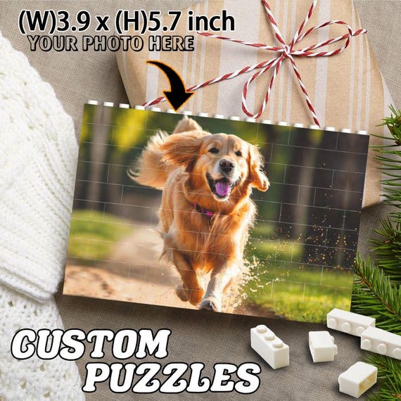 Custom Photo Building Block, Personalized Puzzle, Personalized Photos Puzzle, Building Brick Block Puzzle Rectangle Shaped, Birthday gift