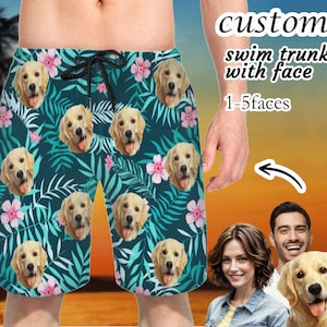 カスタムフェイス水泳パンツ、カスタムメンズ水着、面白い水泳パンツ、パーソナライズフェイスメンズ水着、カスタムビーチショーツ、男性へのギフト