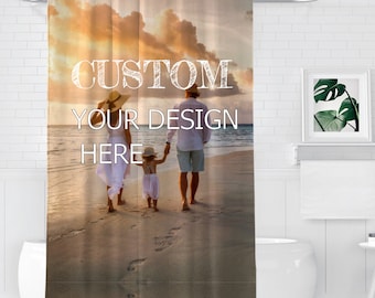 Custom Photo Shower Curtains Custom Image Shower Curtain Custom Shower Curtain, Custom Photo Shower Curtain for Bathroom
