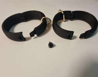 Automatic snapping handcuffs (self locking, custom sizes)