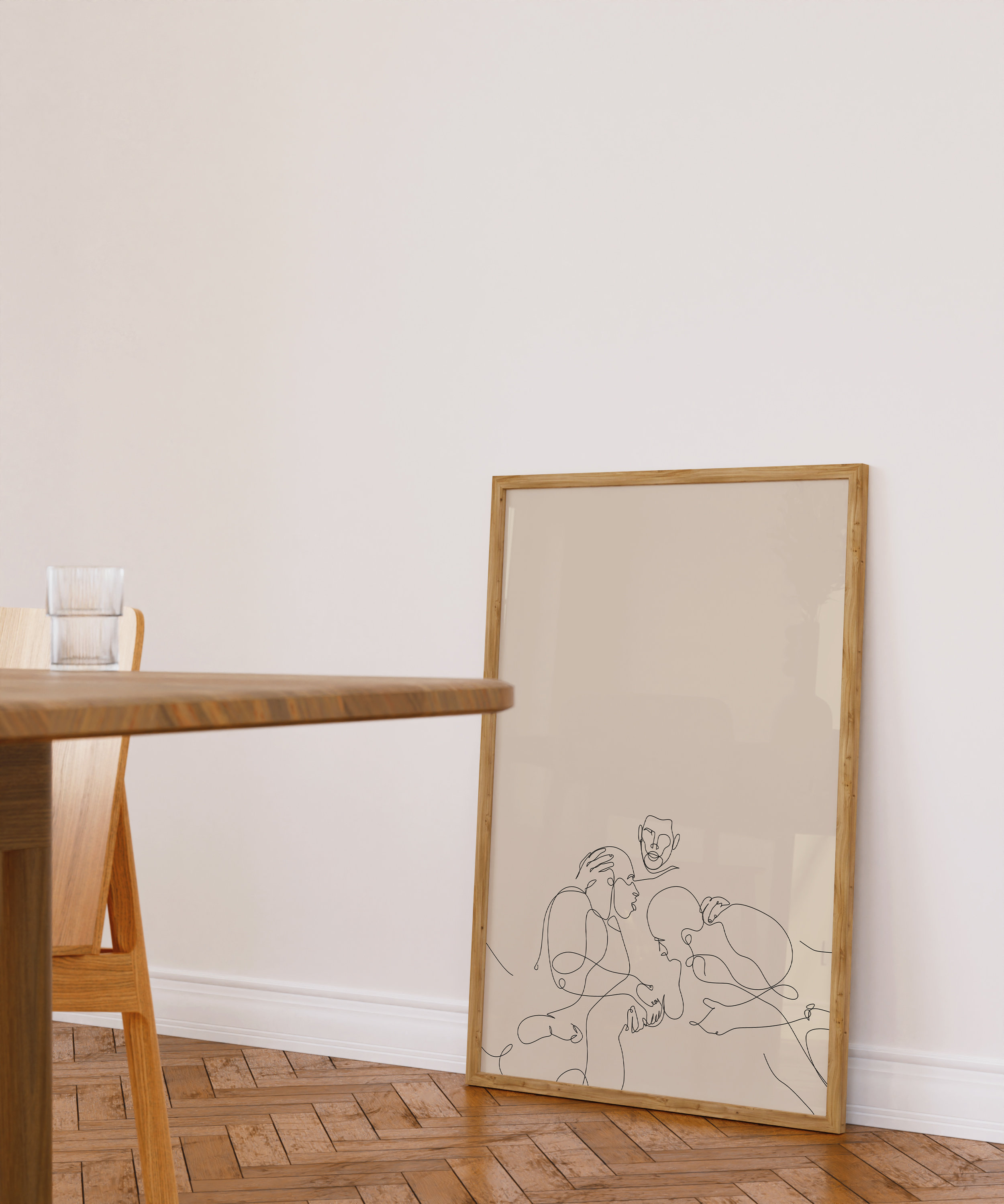 Three Men Gay Wall Art, Gay Art Print, Male Figure Sketch, One Line ...