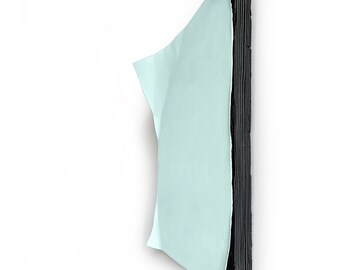 Sculptural Relief Wall Art | INNER WORLD Turquoise, Layered Plaster Art Object, 3D Textured