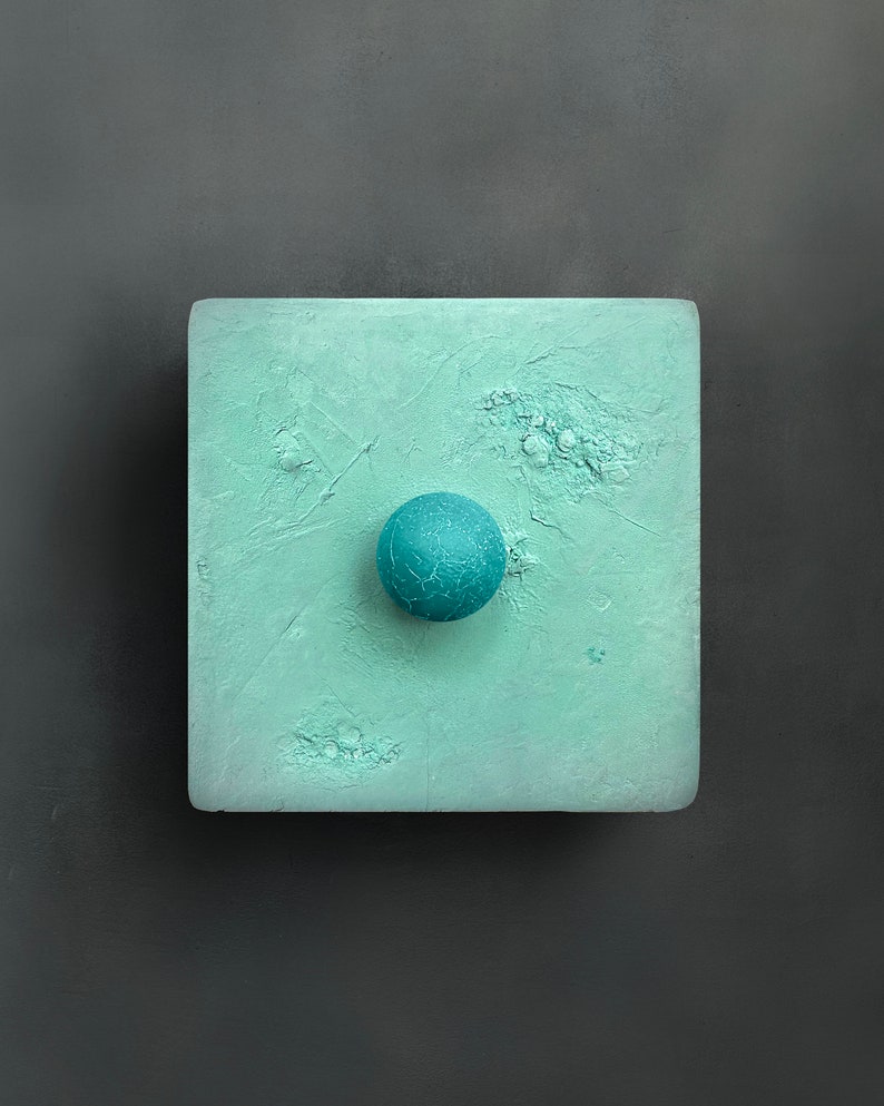 Turquoise - Turquoise wall sculpture.
Perfect gift for the new year