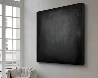Plaster Relief Wall Art in Charcoal Gray — Original Hand-Sculpted Sculpture, INSIDE OUT Collection