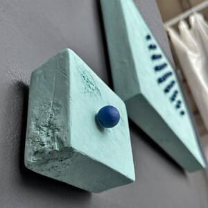 Turquoise - Blue wall sculpture.
Perfect gift for the new year