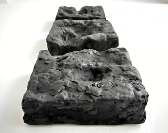 Minimalist  Handcrafted Boho-style Plaster Wall Art &quot; GAIA&quot; - Black, Beige, Taupe, Off-White, White.