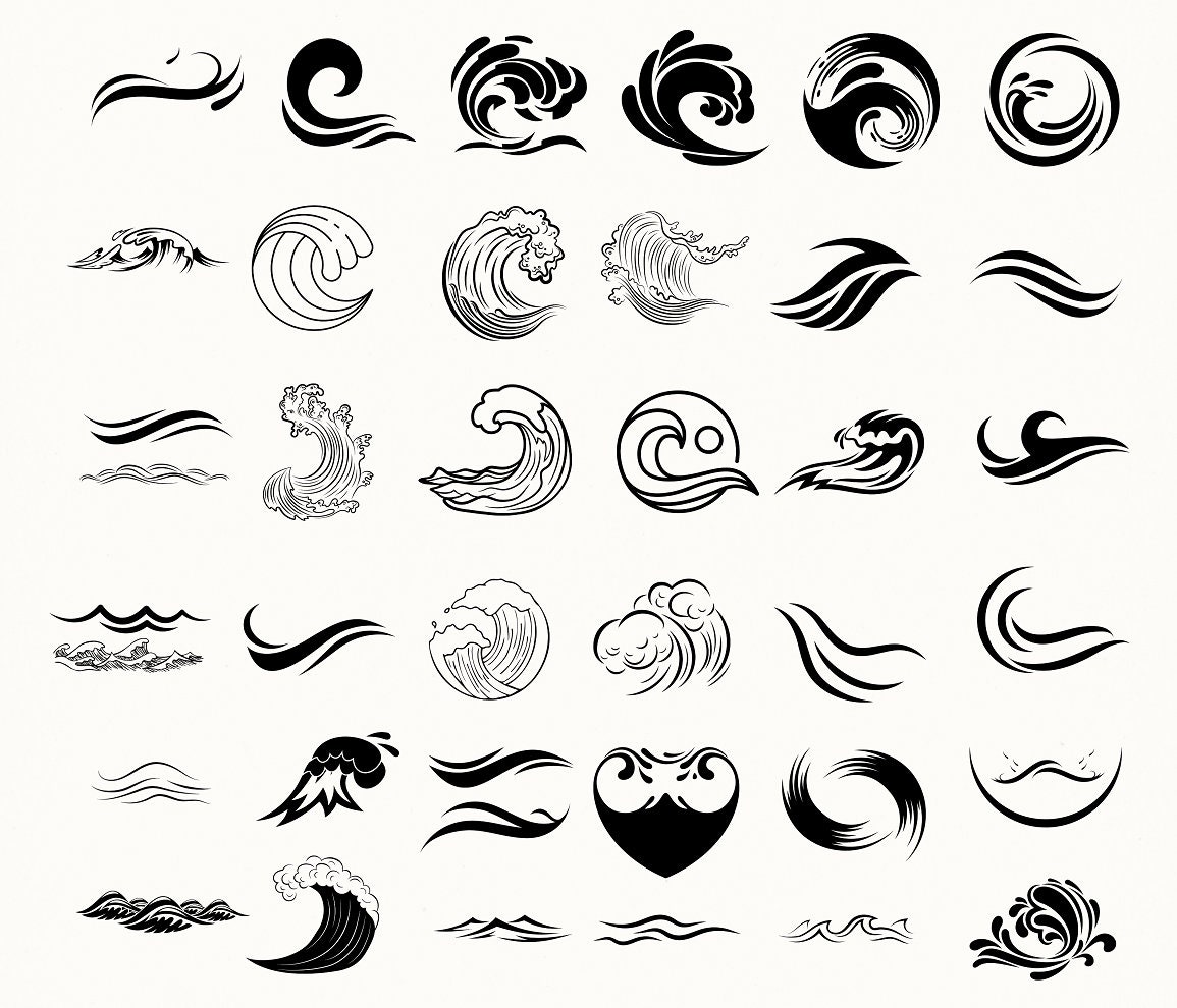 Wave Svg Waves Svg Wave Svg Bundle Beach Svg Ocean Svg - Etsy Australia