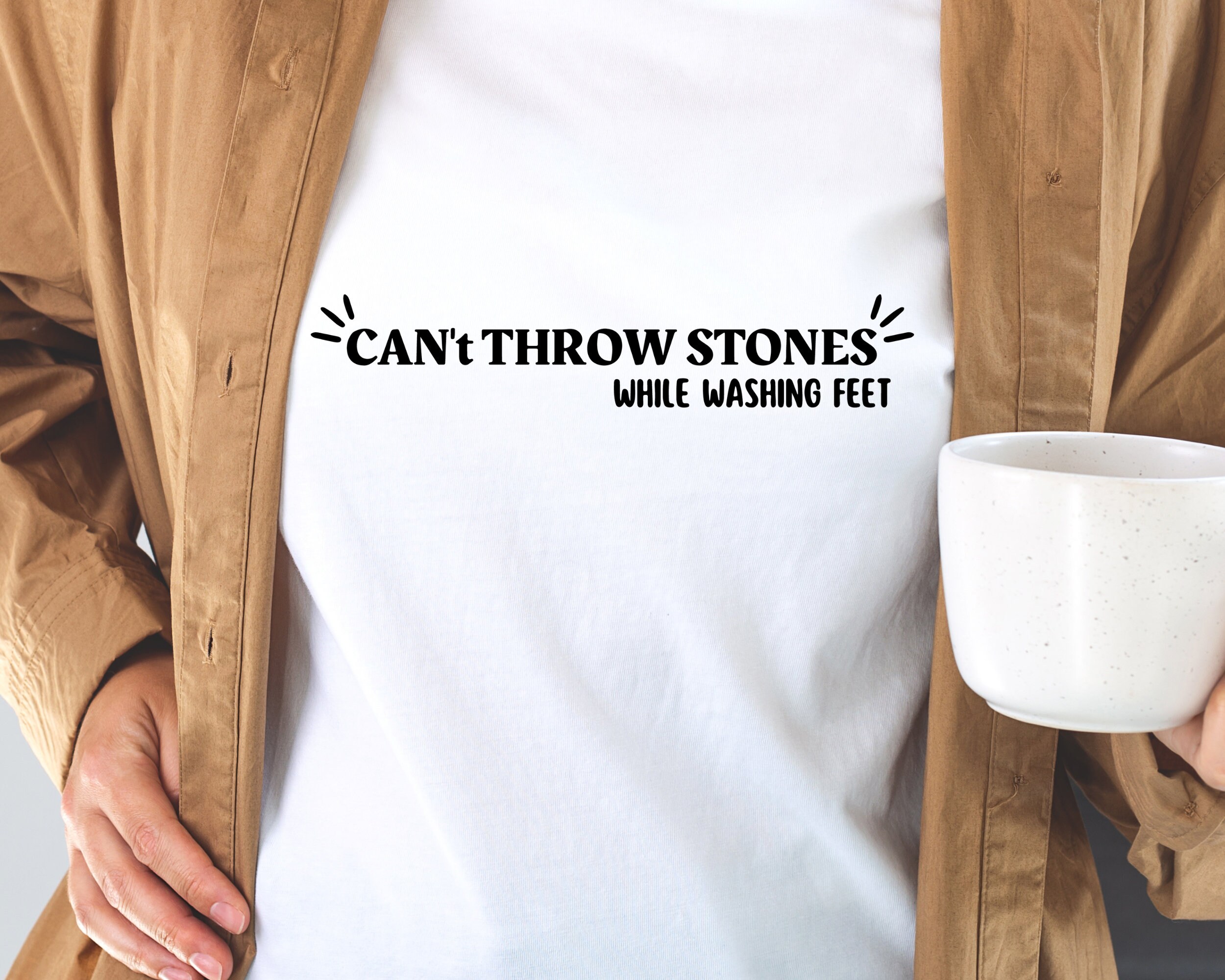 Can't Throw Stones While Washing Feet Svg, Religious Svg, Faith Svg