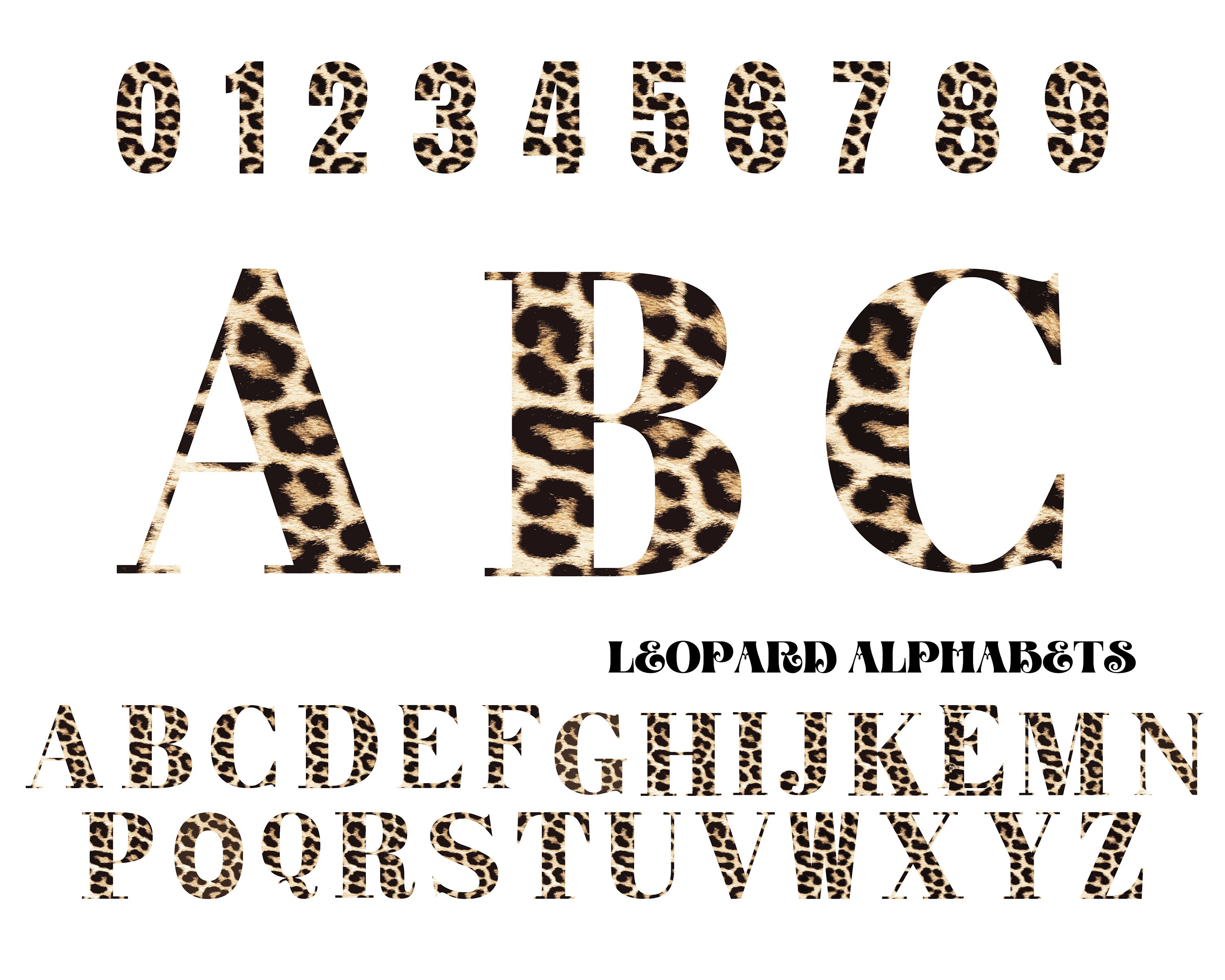 Leopard Font Animal Font Safari Font Leopard Print Font - Etsy