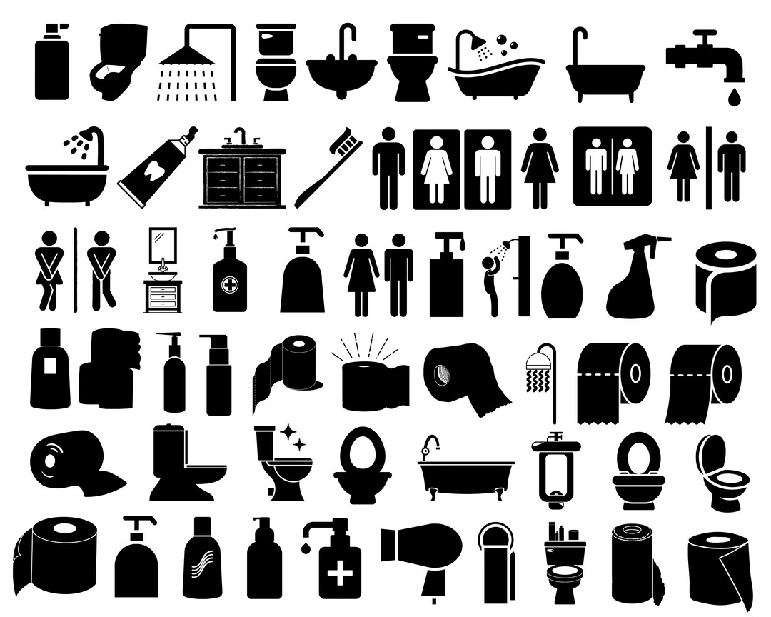 Bathroom Rules Svg Bathroom SVG Bath SVG Rules SVG Etsy