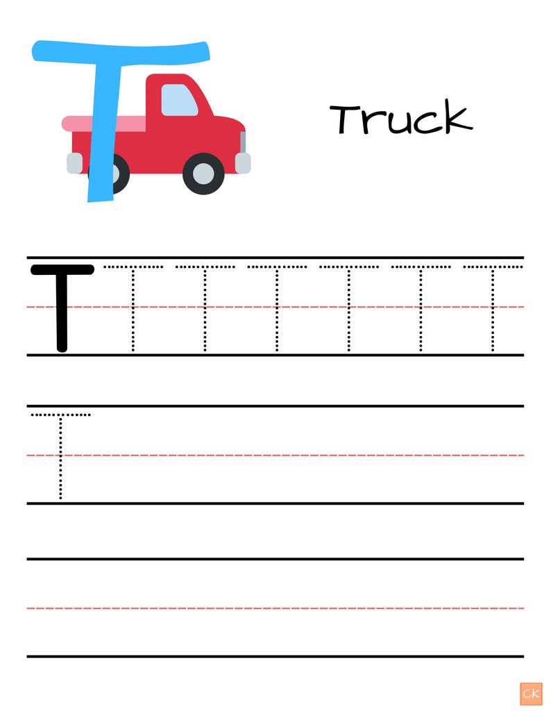 Letter T Activity Printable Preschool Printable Kindergarten Printable ...