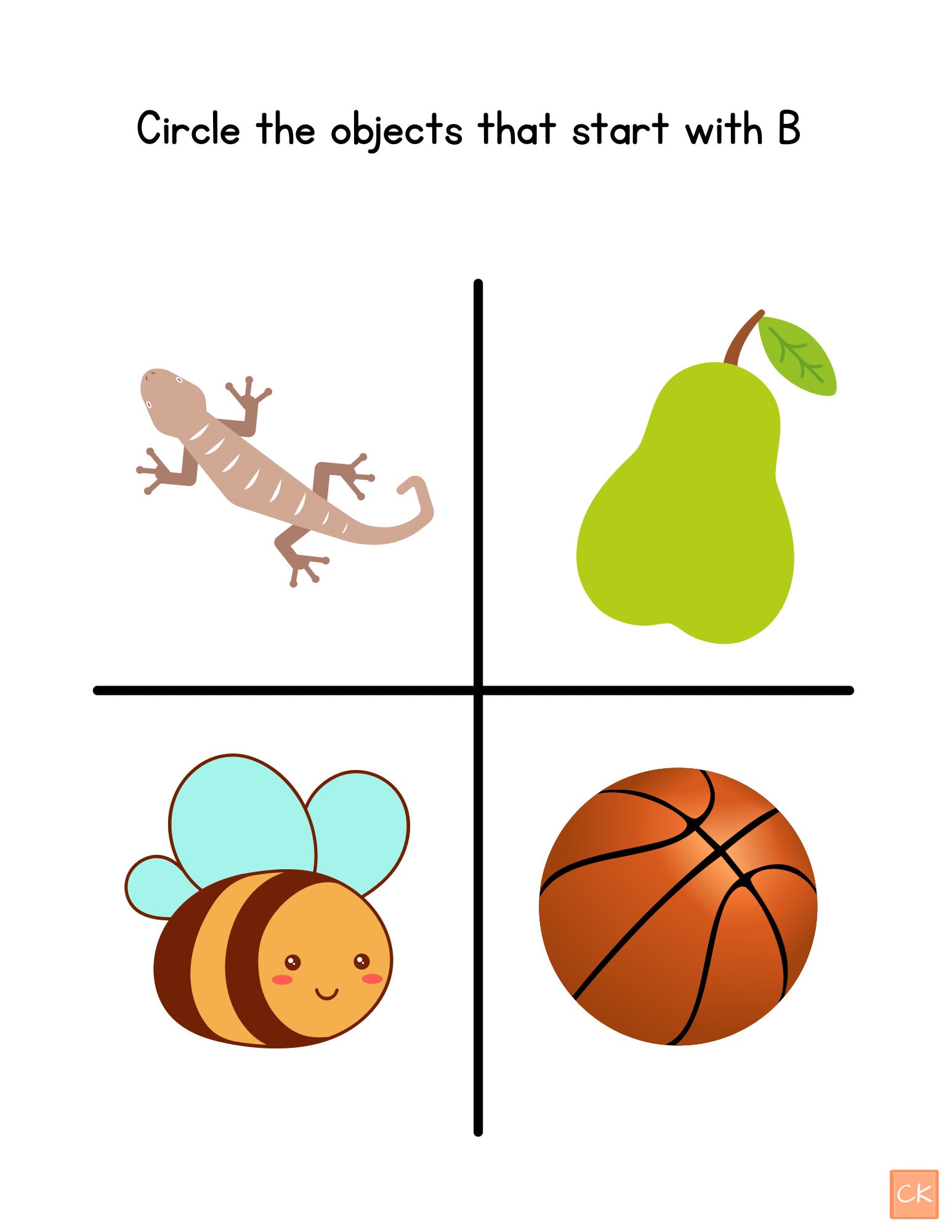 Letter B Activity Printable Preschool Printable Kindergarten Printable ...