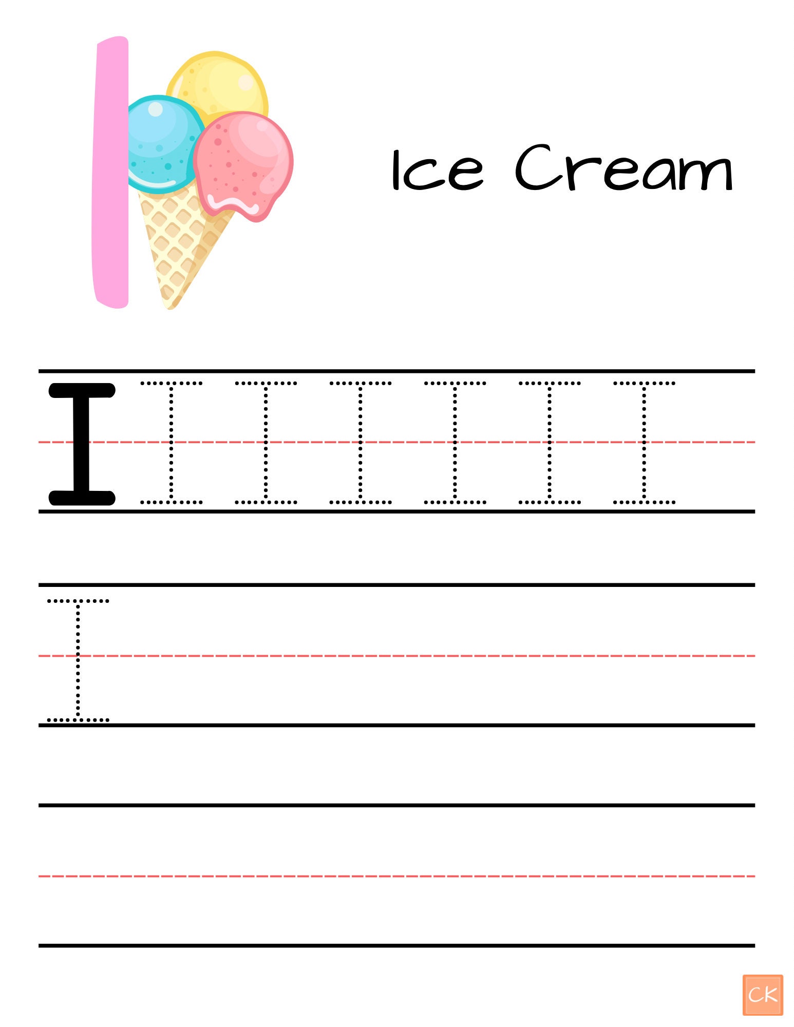 Letter I Activity Printable Preschool Printable Kindergarten Printable ...