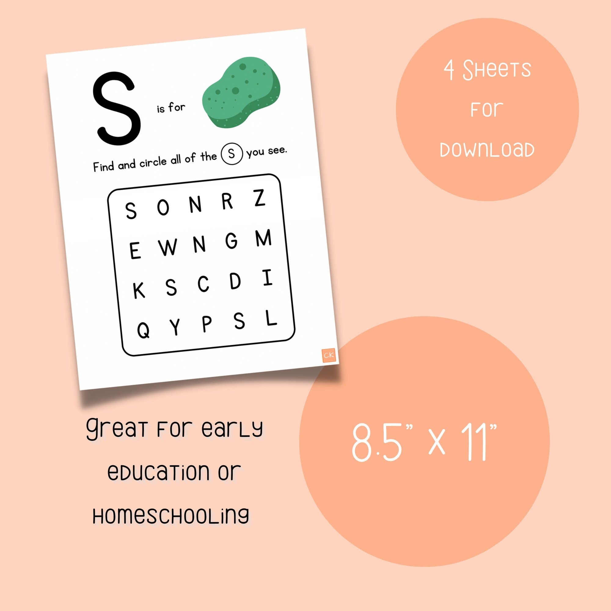 Letter S Activity Printable Preschool Printable - Etsy