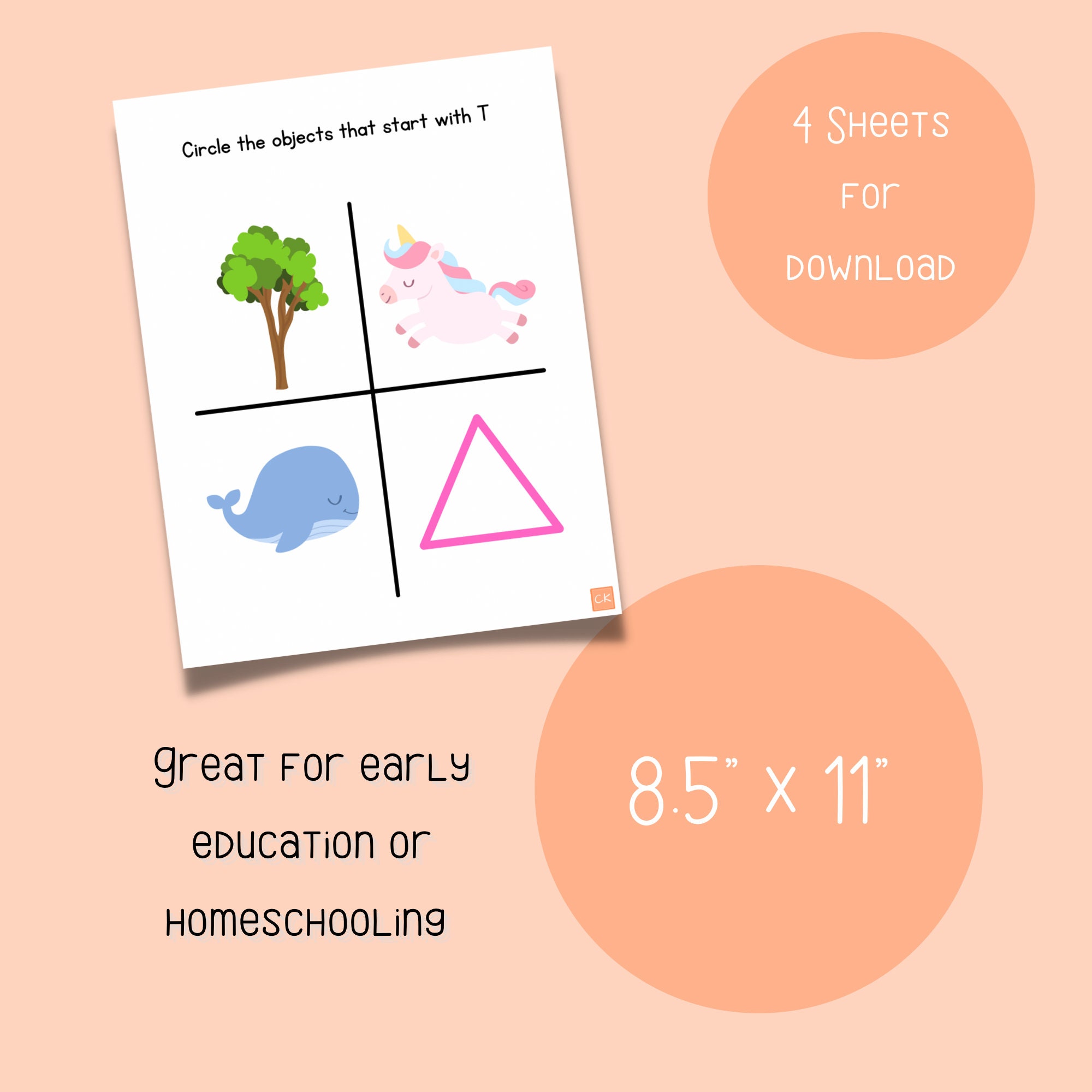 Letter T Activity Printable Preschool Printable Kindergarten Printable ...