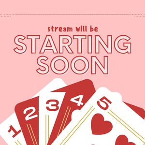 Card Stream Overlay Bundle | Hearts Stream Overlay Bundle | Twitch Overlay | Animated Stream Overlay | Animated Overlay
