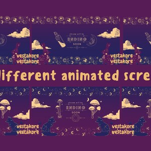 Rabbit + Fox Stream Overlay Bundle | Celestial Stream Overlay Bundle | Twitch Overlay | Animated Stream Overlay | Animated Overlay