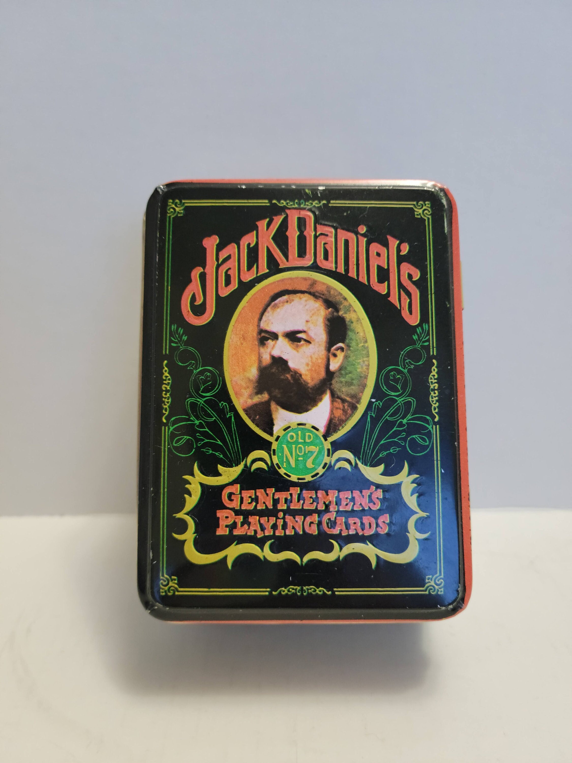 RARE Vintage Jack Daniels NO HAT Gentleman's Playing Cards Tin