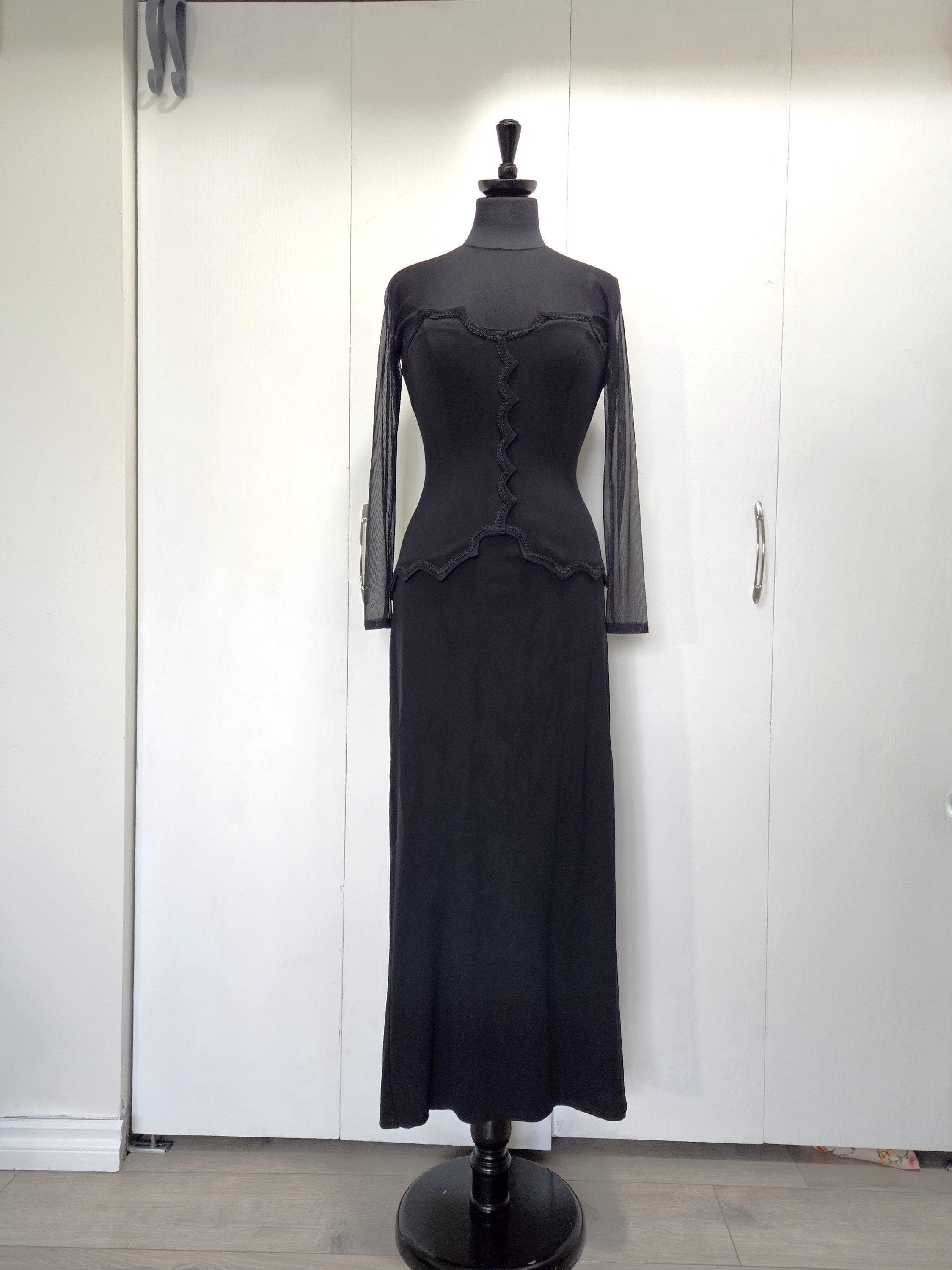 hd in paris black lace dress HD in Paris Anthropologie Black/Beige Lace Dress, Lined, Size M