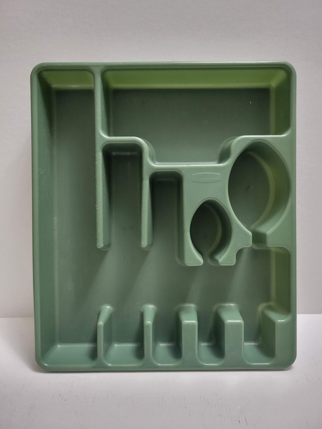 Vintage Green Rubbermaid Utensil Holder 2922 Cutlery Tray Etsy