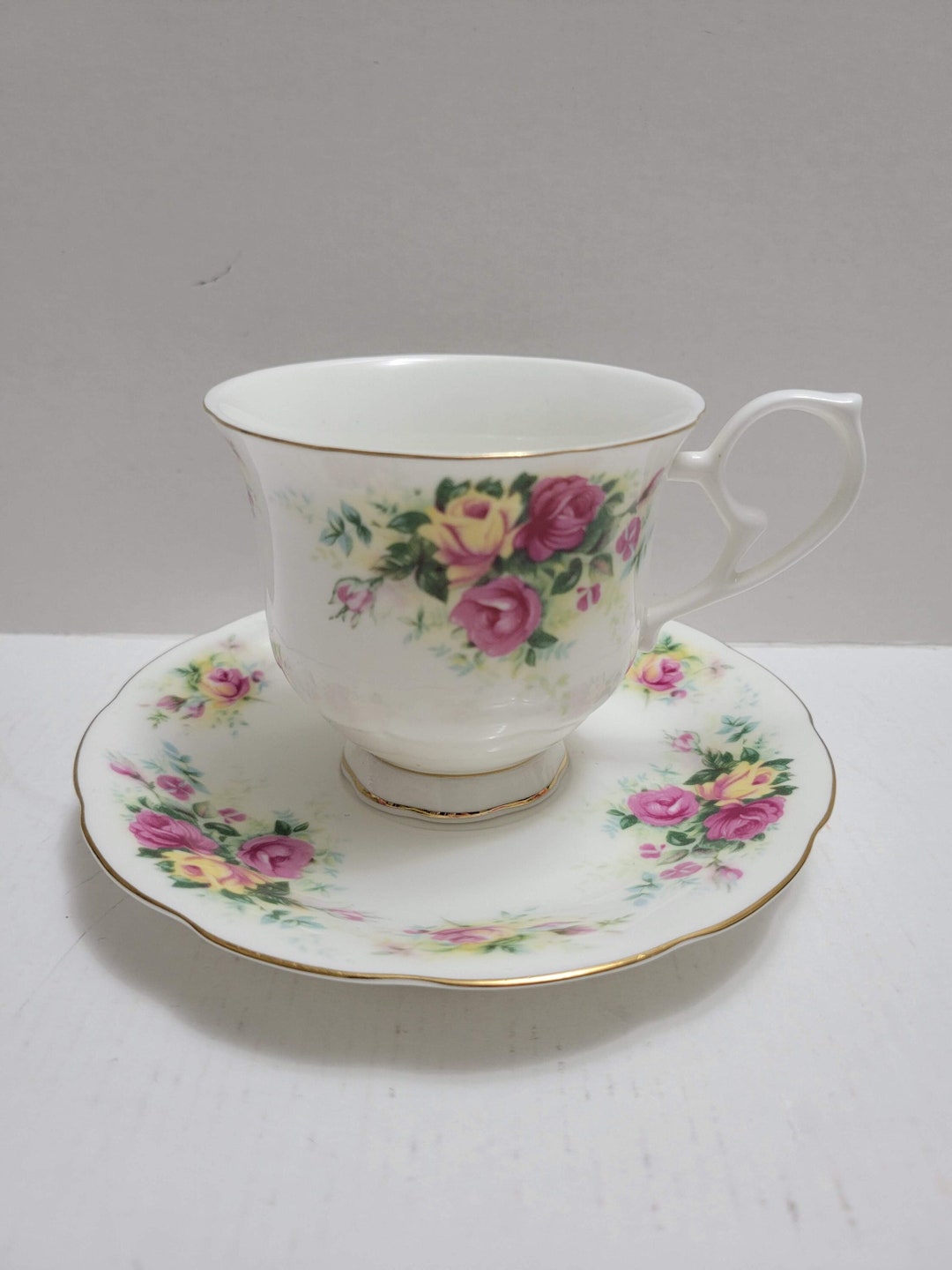 Royal Wessex Fine Bone China Teacup and Saucer, English