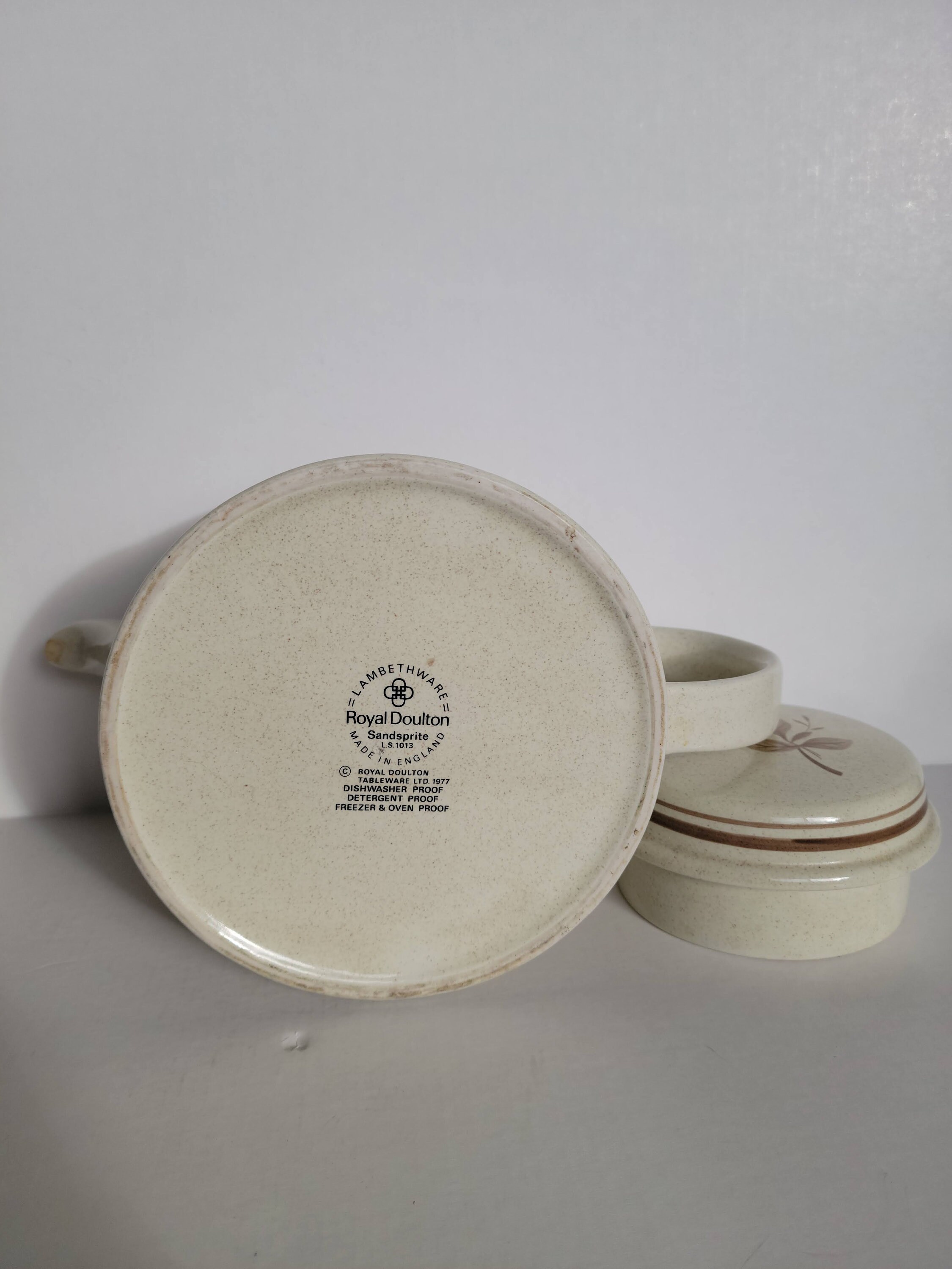 Royal Doulton Lambethware Sandsprite LS1013 Large Teapot, Vintage 1970s