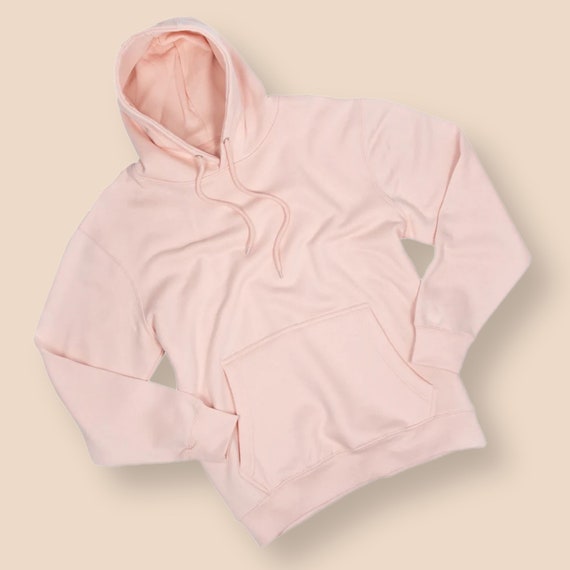 Premium Pullover Hoodie Light Pink Blank Sweatshirt Etsy