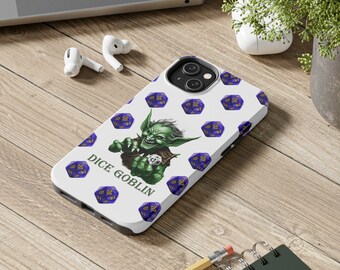 DnD Dice Goblin Pattern iPhone Case, Dungeons and Dragons iPhone case, goblincore, fantasy design, goblin mode, fantasy goblin, goblin gift