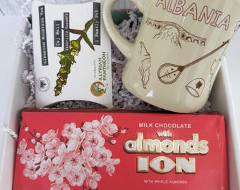 Albania mug, coffee or tea & chocolate gift box